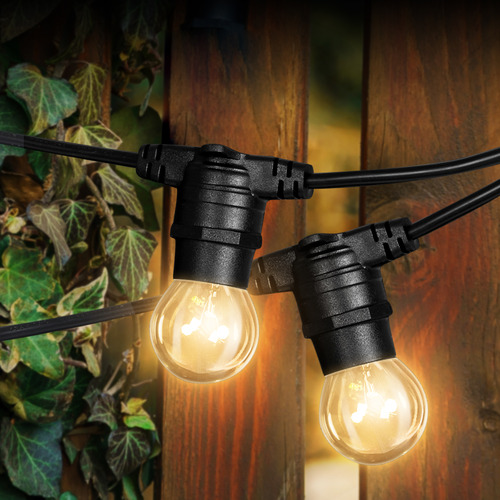 Vintage outdoor clearance string lights solar